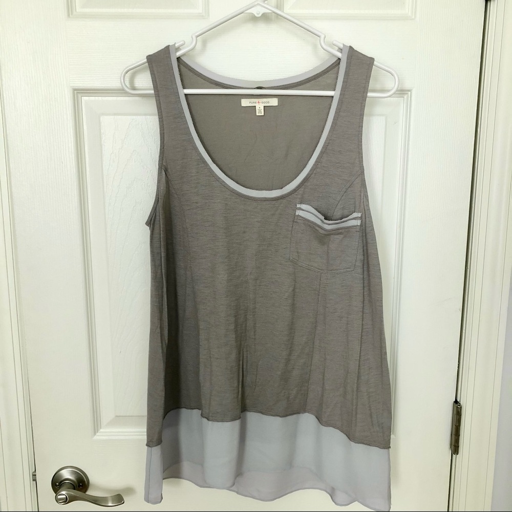 Anthropologie Trimmed Tank